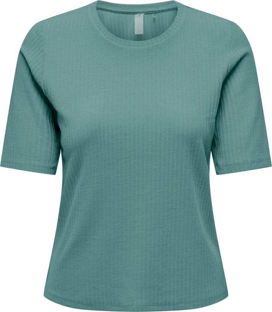 T-shirt Seren On femme à manches 2/4 - Texture côtelée ultra douce