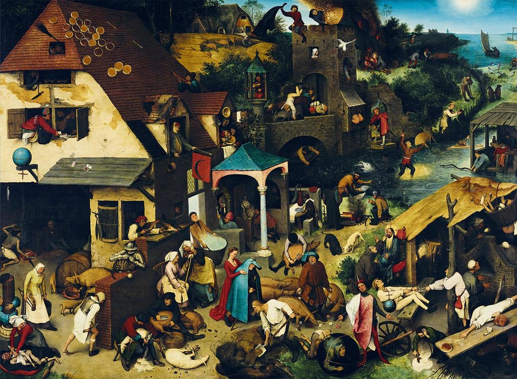 Puzzle 3000 Proverbi, Peter Brueghel, 1559 Immagine del prodotto 