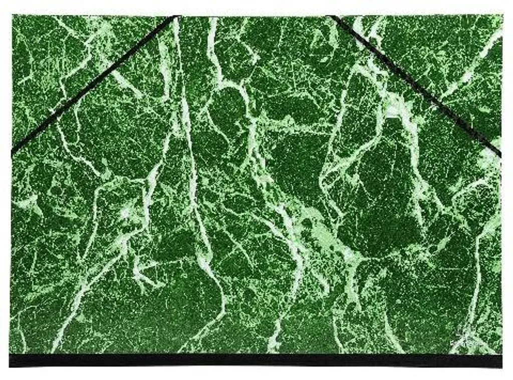Pochette de rangement carton à dessin 32x45 cm vert pour archives et A3