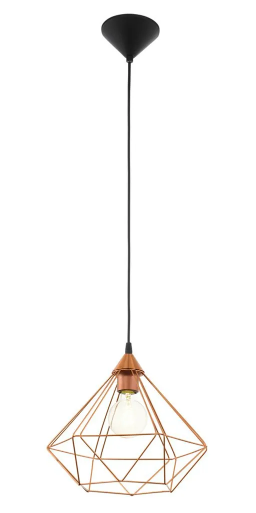 EGLO 94194 Tarbes Lampada a Sospensione Color Rame per Cucina