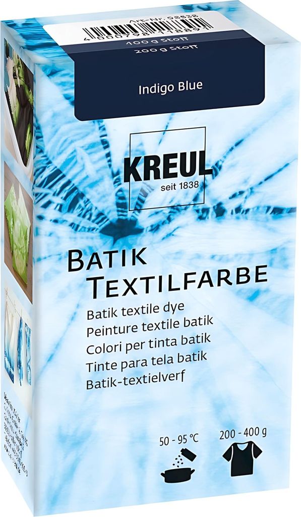 KREUL 98538 KREUL Batiková farba na textil, indigo modrá, Obrázok produktu 