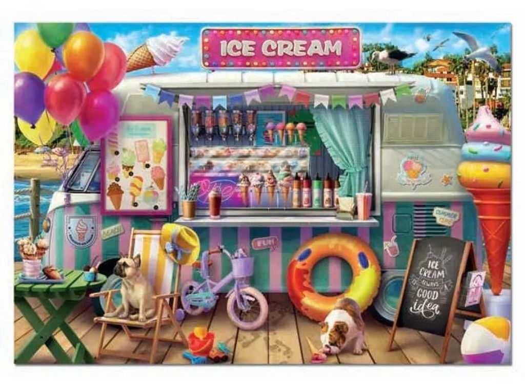 Educa Eiswagen-puzzle 500 Stücke Mehrfarbig Kinder Mehrfarbig One Size