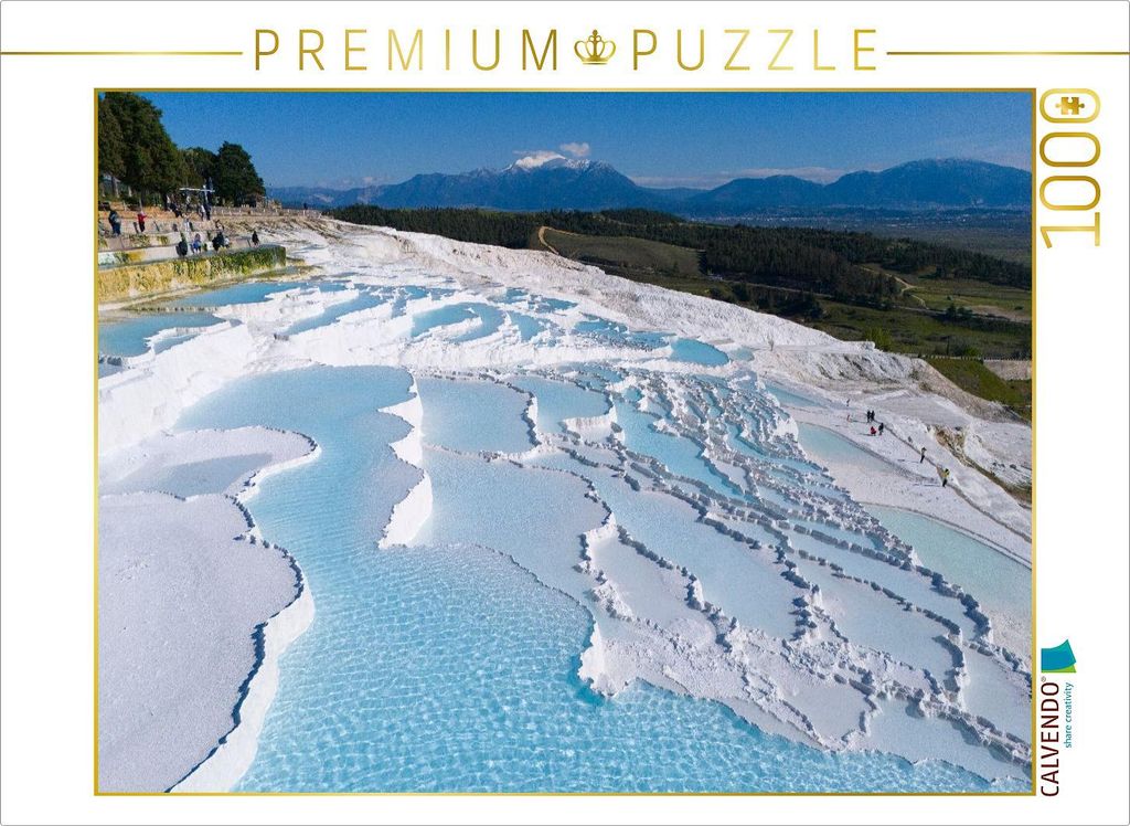 CALVENDO Puzzle Kalksinterterrassen Pamukkale | 1000 Teile Lege-Größe 64x48cm Foto-Puzzle für glückliche Stunden