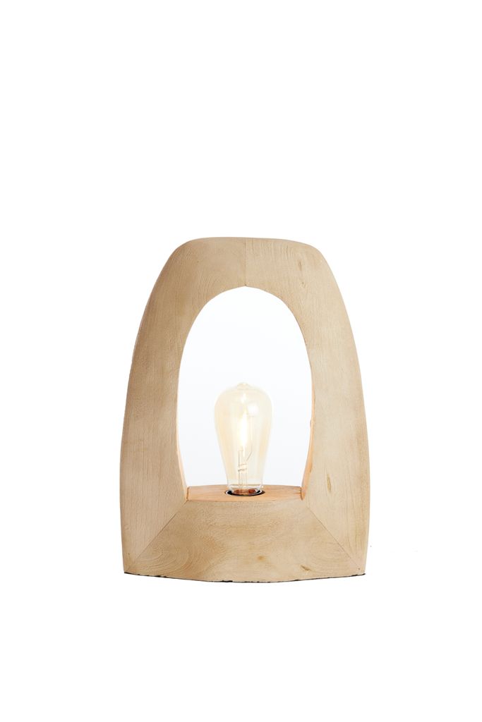 Light & Living - Tischleuchte CARINI - 27x10x35cm - Braun