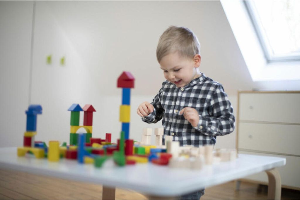 Farebné drevené stavebnice Eichhorn Obrázok produktu 4