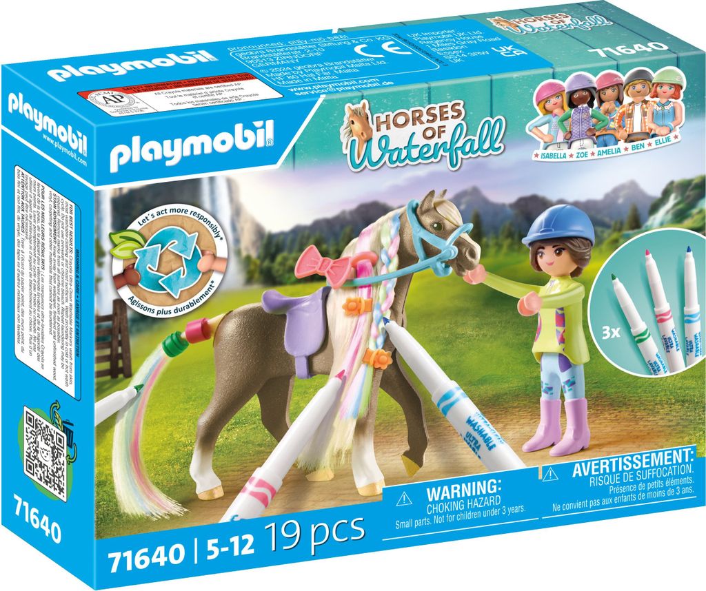 PLAYMOBIL Horses of Waterfall 71640 Kreativset mit Pferd Produktbild 