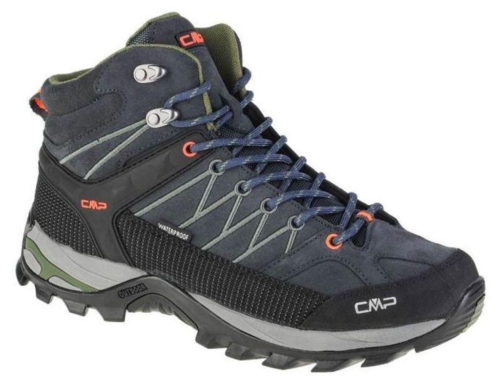CMP - "Rigel" Stiefeletten für Herren, Leder, Knöchelhoch PP7709 (44,5 EU) (Dunkles Marineblau/Grau)