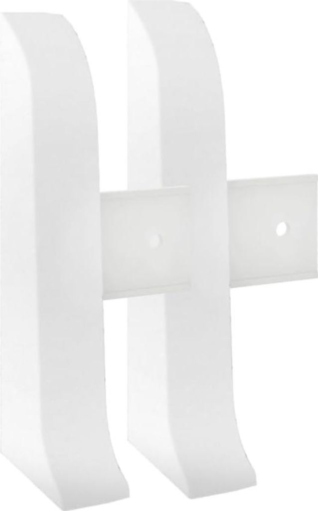 VILO FLEX 501 Endkappen-Set Weiß (Links & Rechts) - 2 Stk. Abschlusskappen für Sockelleisten, Wasserfest