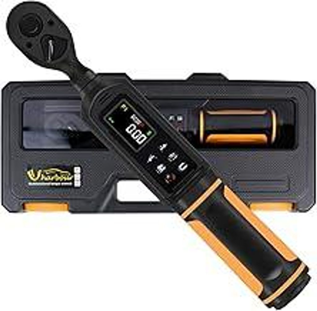 Digitaler Drehmomentschlüssel, 3/8 zoll Antrieb, 0,9–60 Nm Reichweite, elektrischer Drehmomentschlüssel mit Dual-Richtungs-Ratsche, ±1% Genaui...