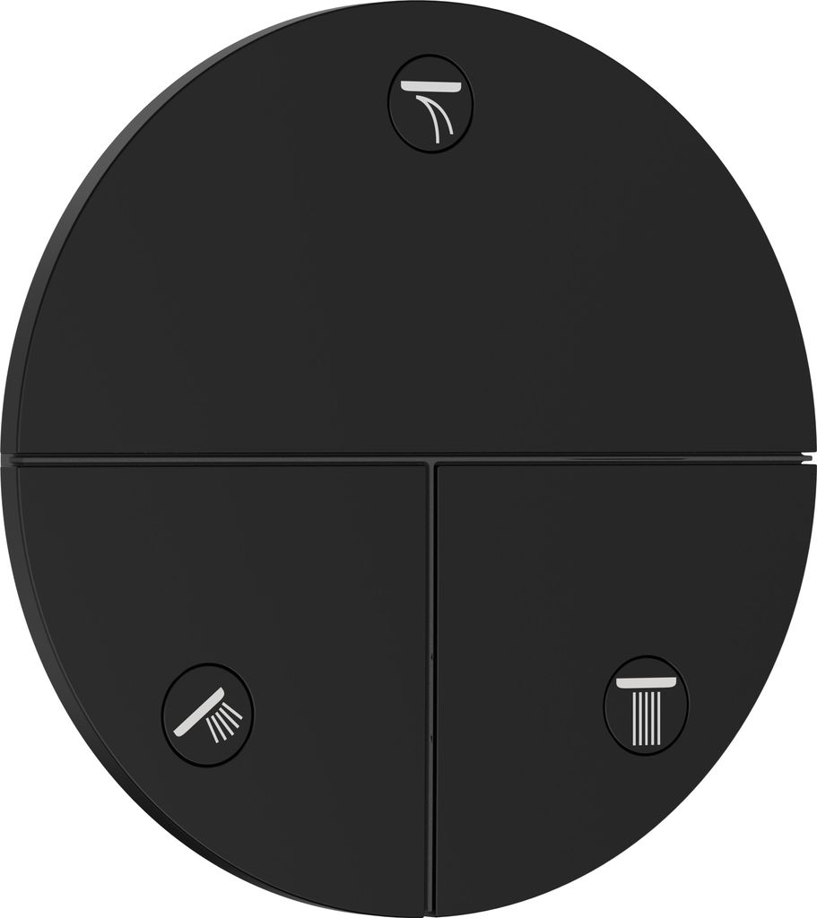 hansgrohe ShowerSelect Comfort S Ventil, Unterputz, 3 Verbraucher, runde Rosette, 15558670