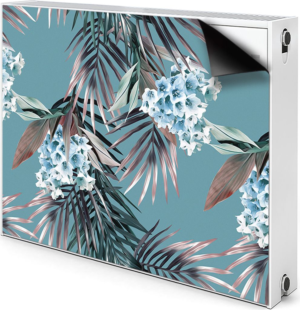 Magnet Verkleidung Abdeckung Heizkörperabdeckung Heizkörperabdeckung 110x60 cm - Bild, Blätter