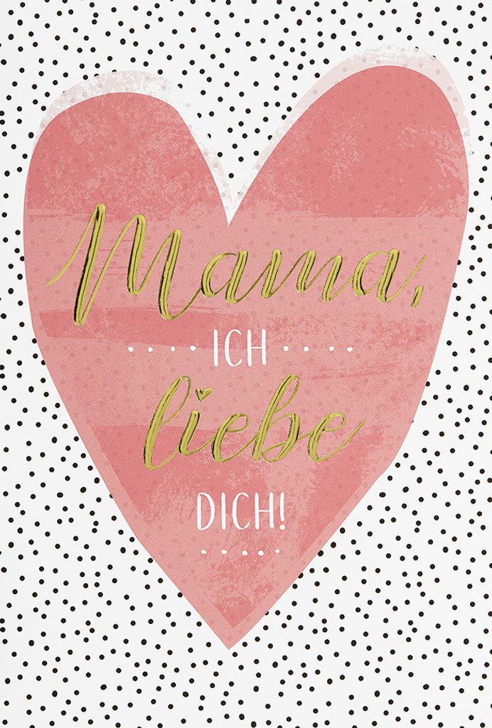 Muttertag Glückwunschkarte im Format 115 x 17cm mit Umschlag