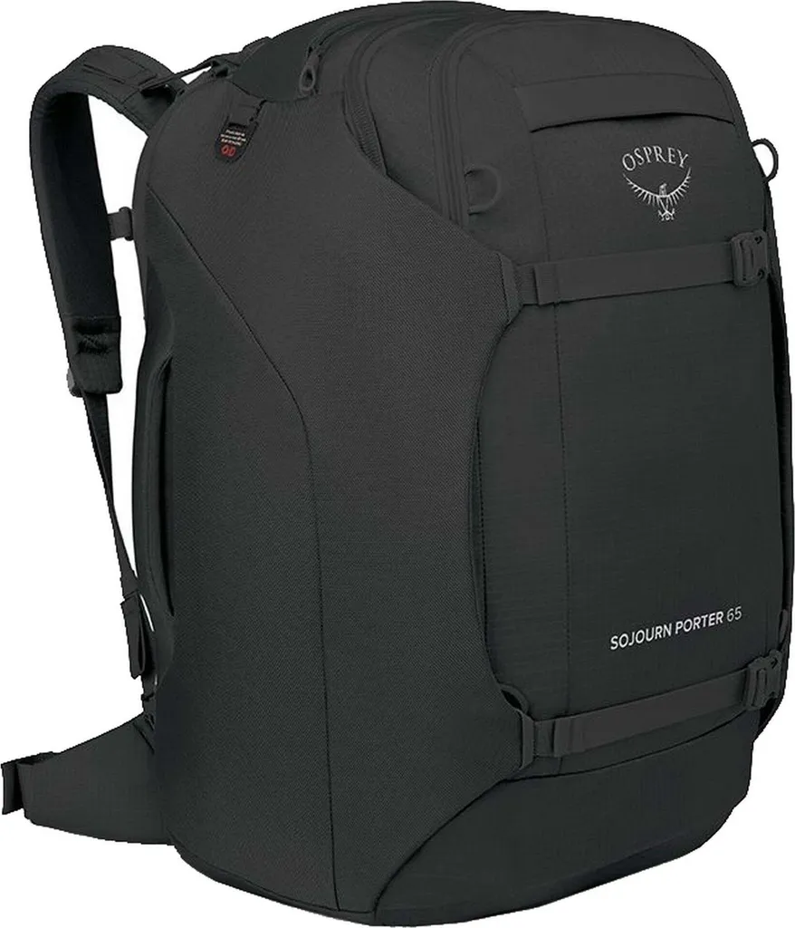 Sojourn Porter 65 Noir - Sac à dos de voyage 65L robuste polyvalent