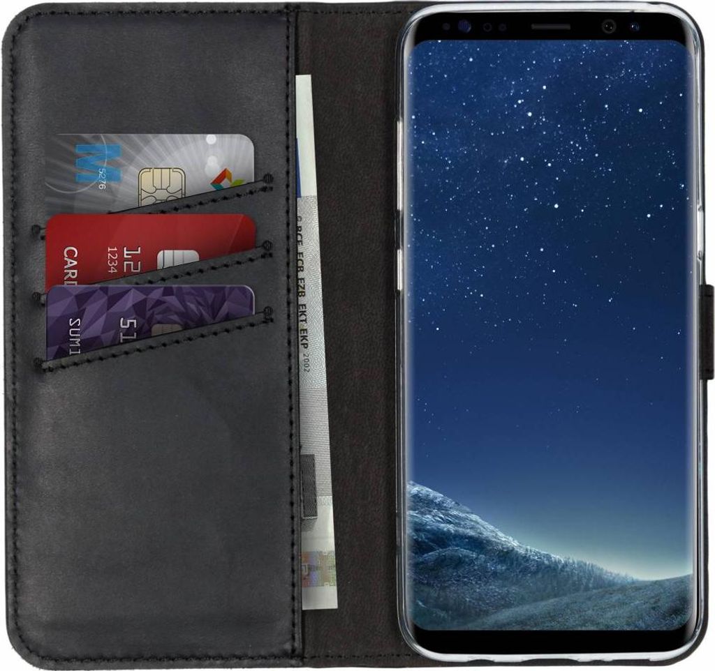 Custodia a libro in vera pelle Selencia per Samsung Galaxy Immagine del prodotto 