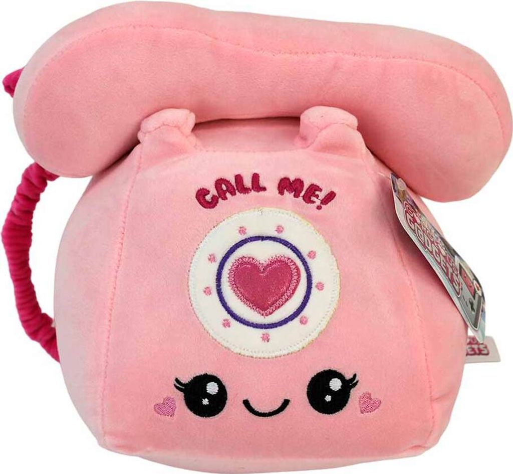 Rosa retro Telefon Kuscheltier - ca. 25 cm