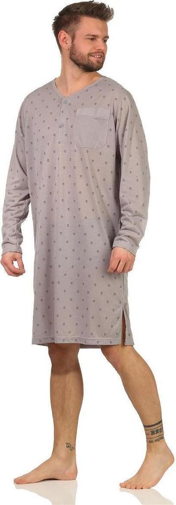 Herren Nachthemd Langarm - Baumwolle Arabischer Stil Schlafhemd