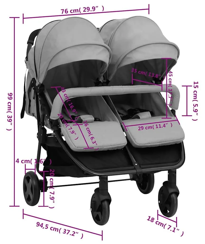 Poussette double compacte pour frères et sœurs : circulez sans encombre - 11