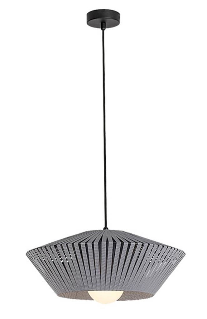 Rabalux 72150 Pendelleuchten Revan E27 1x MAX 6 Metall Textilband schwarz