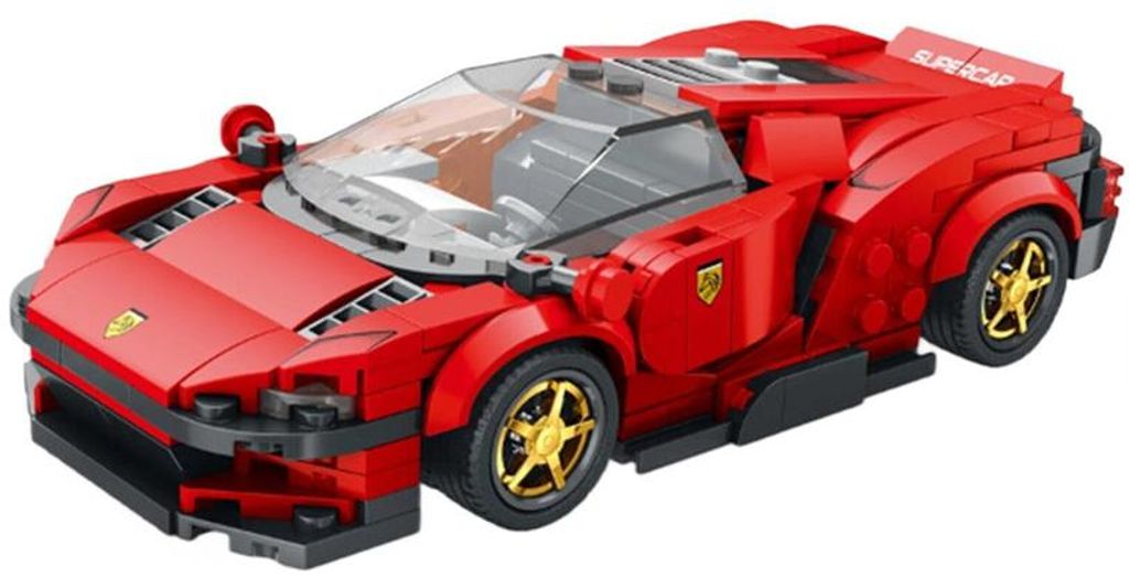 Reobrix 11027 Rennwagen 1:24 Klemmbaustein Auto 306 Teile Produktbild 
