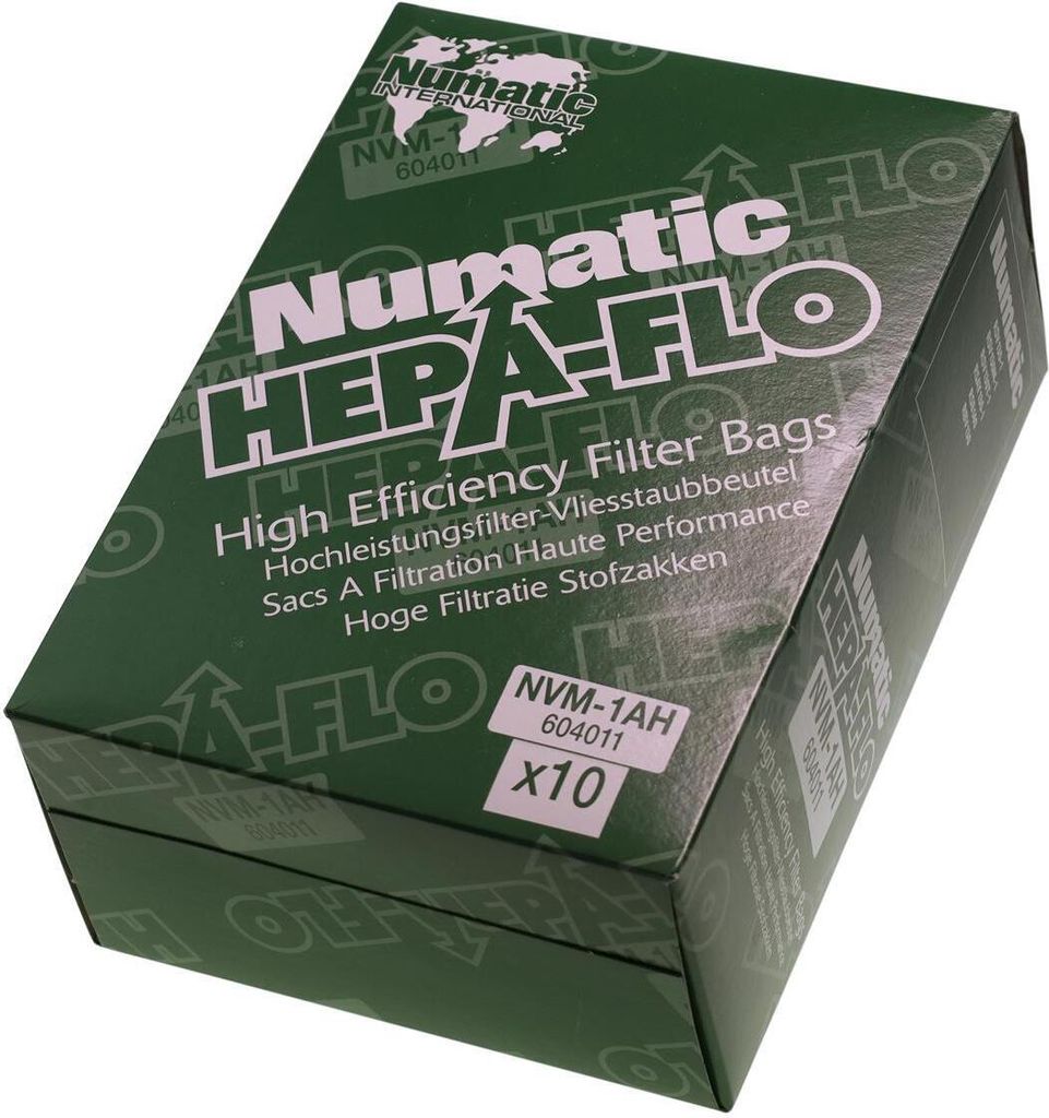 Numatic HEPA-FLO Hochleistungsfilter NVM-1AH (1VE = 10 Stück) | Packung (1 Stück)