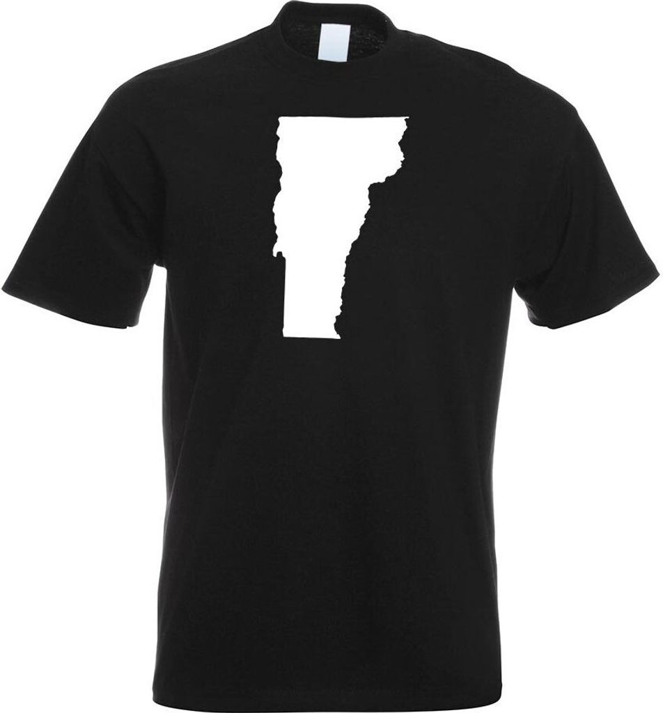 Kiwistar - T-Shirt - schwarz - USA - Bundesstaat - Vermont Herren Funshirt Bedruckt Design Sprüche Spruch Motive - mit Motiv Bedruckt - Funshirt D...