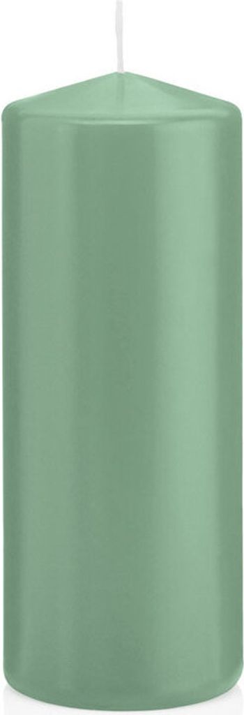 Stumpenkerzen Reseda 150 x Ø 58 mm, 16 Stück, russarm, tropffrei