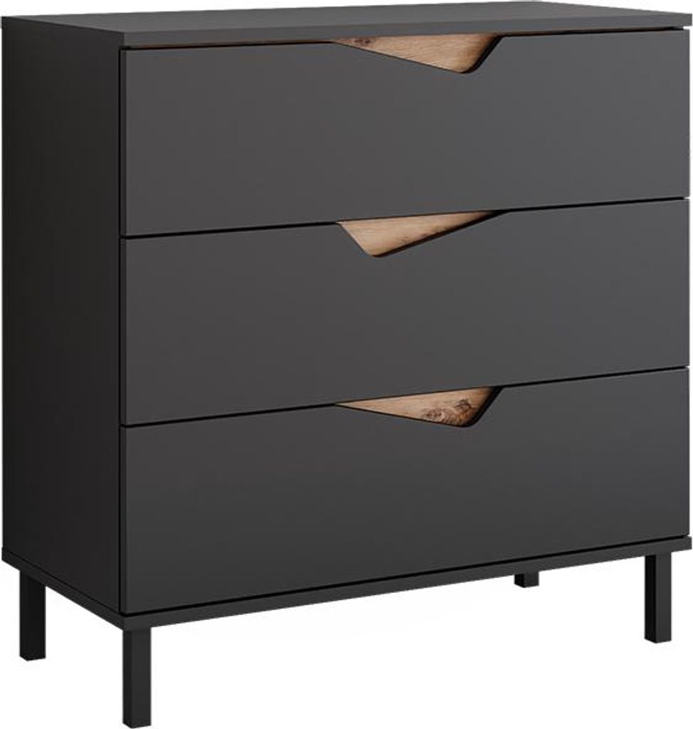 Kredenc Vicco Marelle Antracit/Artisan 80 x 81.2 cm se 3 Obrázek produktu 