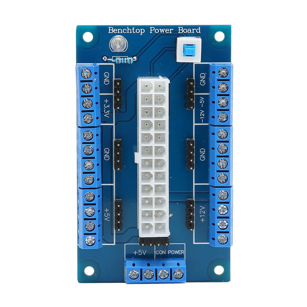 24 20 Pin ATX DC Netzteil Breakout Board Modul Netzteil Breakout Board mit LED Kontrollleuchte