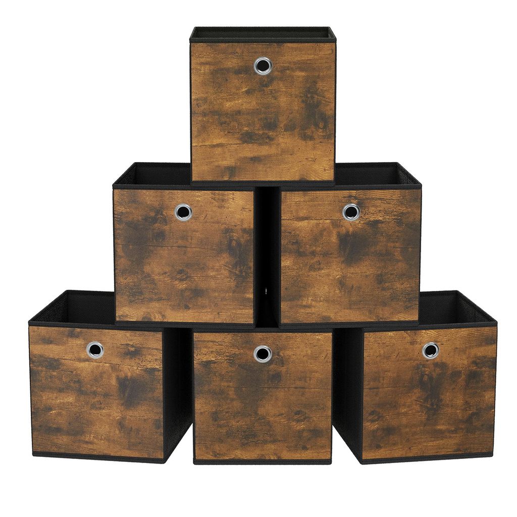 Aufbewahrungsbox, 6er Set, Ordnungsboxen, Vliesstoff, Produktbild 