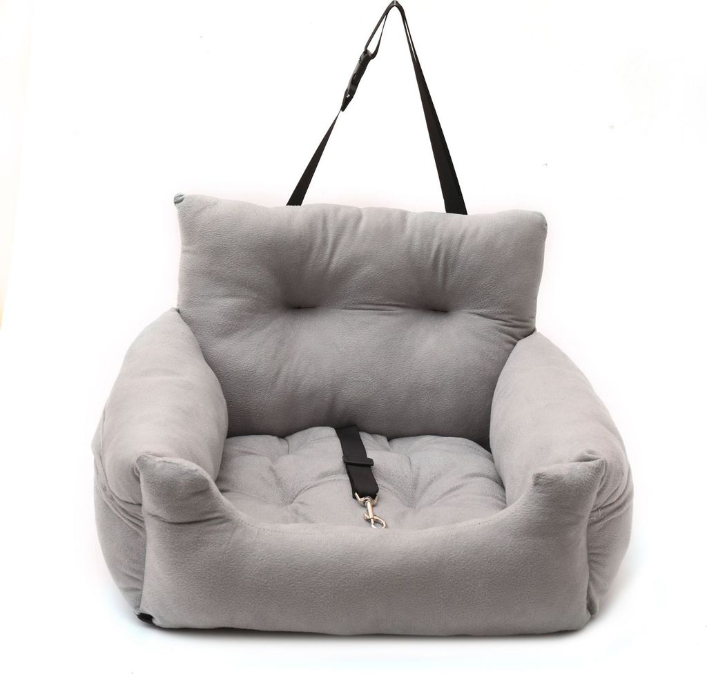 Autositz, Hundebett, multifunktionales Design, Haustiersofa fuer Autos, Zuhause und alle Jahreszeiten šC stabiler Sicherheitsgurt, bequeme Materia...