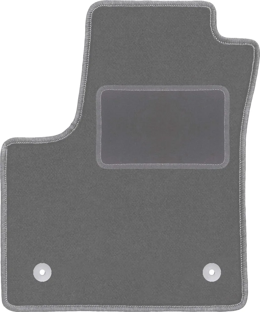 Tappetino conducente in velluto grafite compatibile con Opel Meriva B (2010-2017, minivan) – con fissaggi – su misura