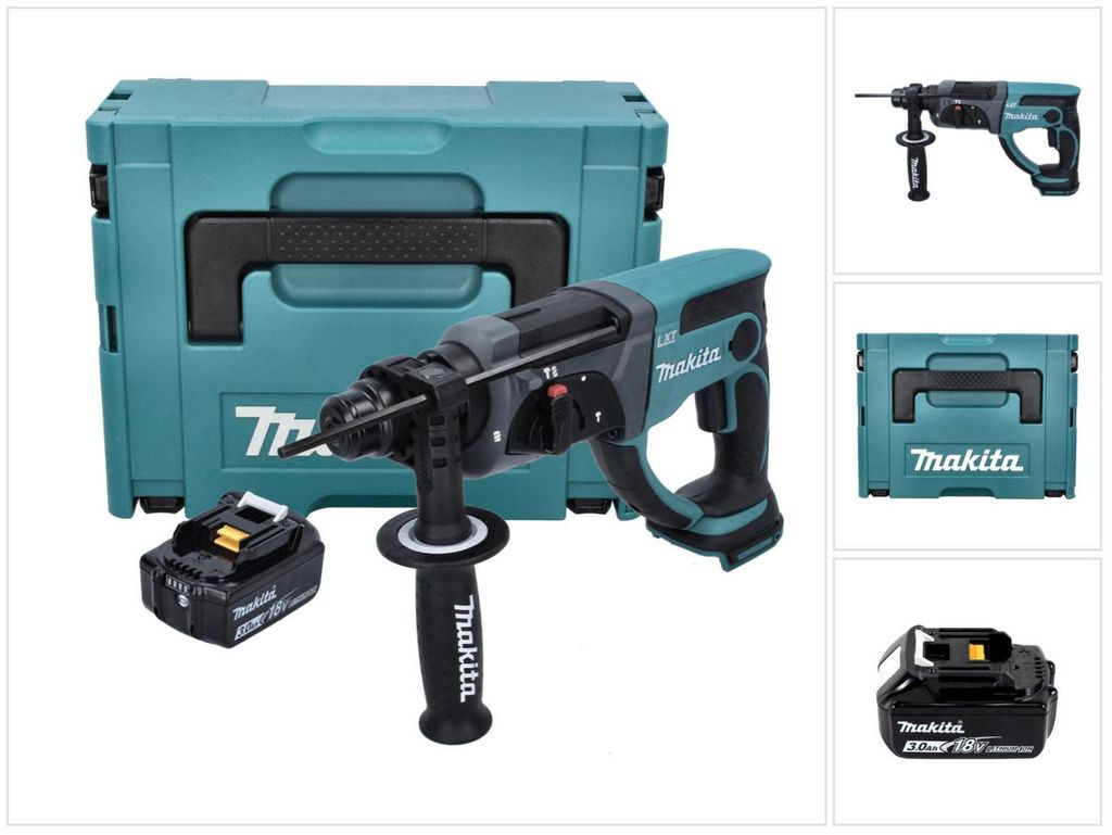 Akumulátorové kombinované kladivo Makita DHR 202 F1J 18 V Obrázok produktu 