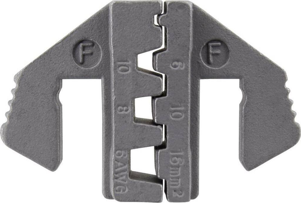 TOOLCRAFT PLE-0F Crimpeinsatz Aderendhülsen 6 bis 16 mm² Passend für Marke (Zangen):TOOLCRAFT PZ-500