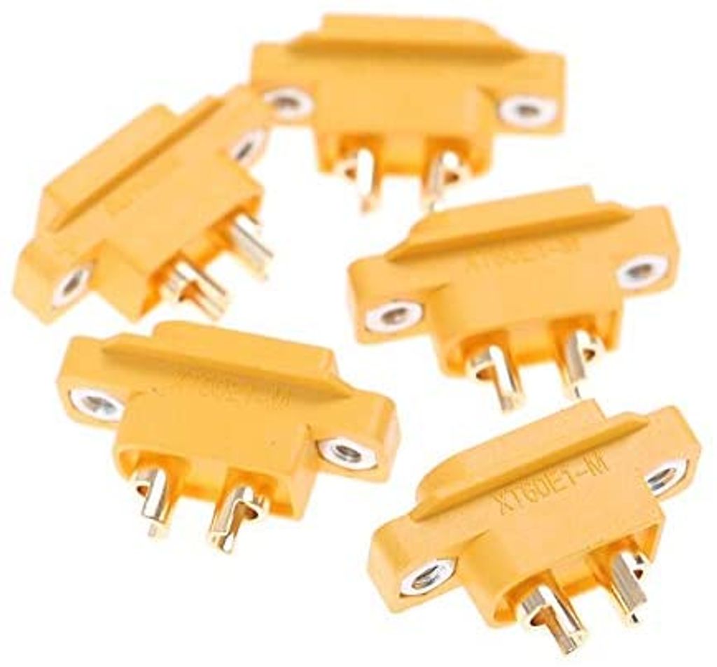 XT60E-M Stecker für RC Modellbau LiPo Batterien | 5 Stück Produktbild 