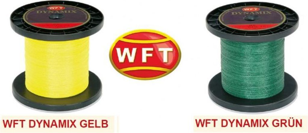 WFT Dynamix Schnur geflochtene 1000m 0,12mm-0,40mm, Durchmesser:0.26mm, Farbe:Grün
