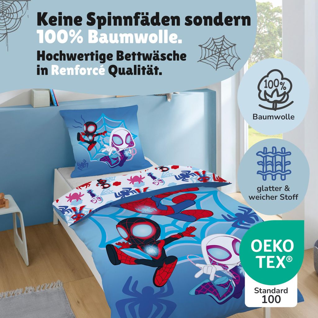 Bettwäsche Spiderman Pop 100% Baumwolle, Bettbezug Produktbild-Vorschau 6