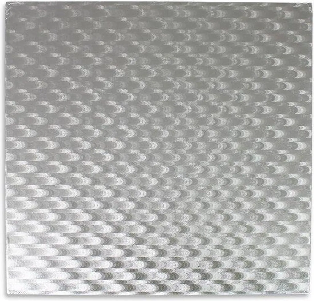 Assiette Carrée en Argent 17 Pouces - Plateau de Service 43 cm Luxe