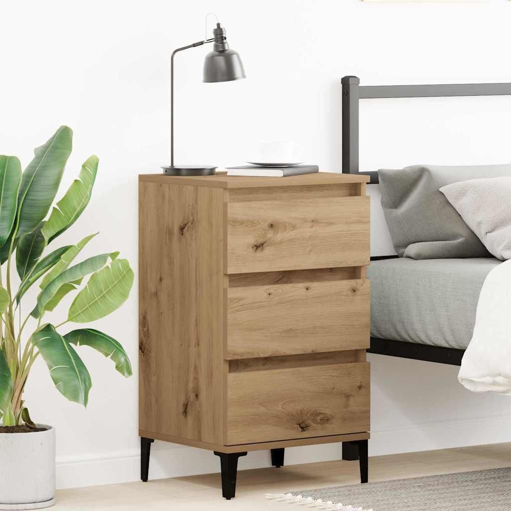 vidaXL Nachttisch Artisan-Eiche 45 x 35 x 44 cm Holzwerkstoff