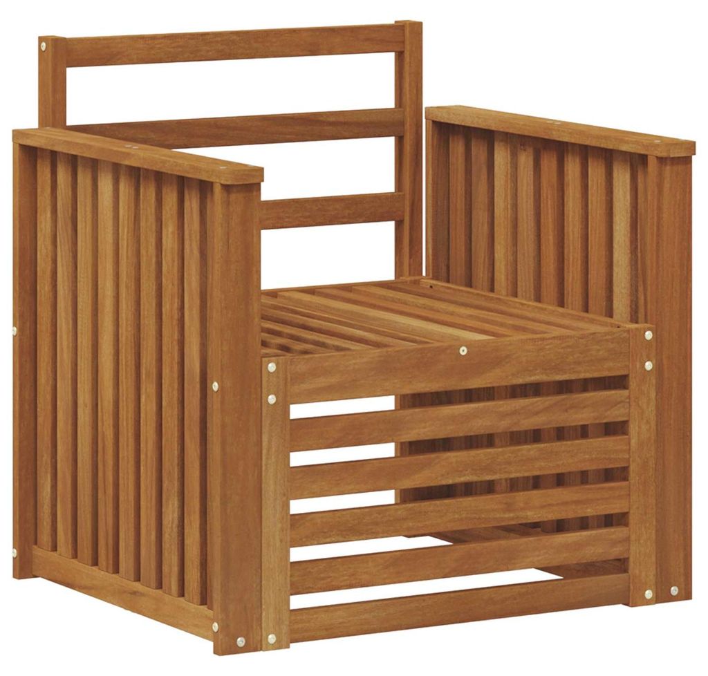 vidaXL Outdoor-Sofagarnitur Natur 71 x 63 x 73 cm Massivholz Akazie