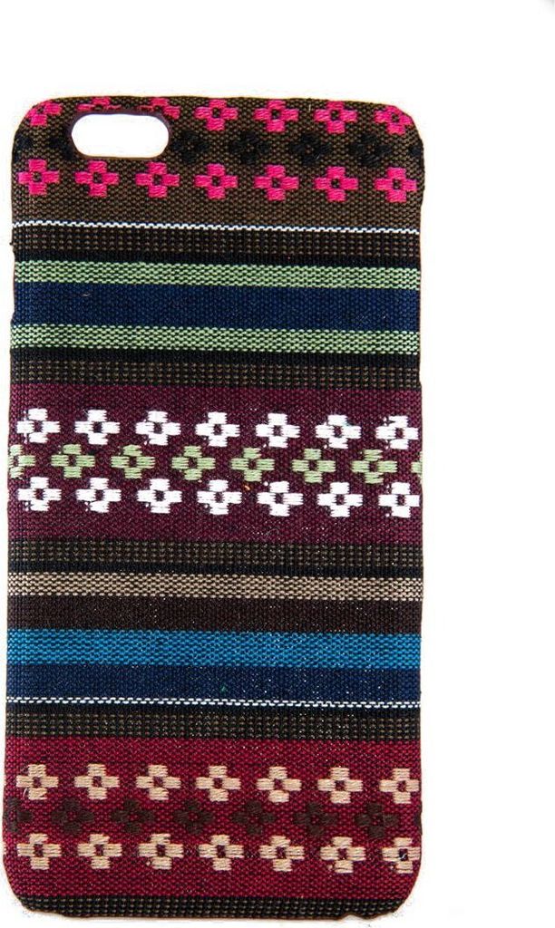 Handyhülle aus Stoff-Case für Apple iPhone 6 / 6s Cover Etui Bumper Schale Braun