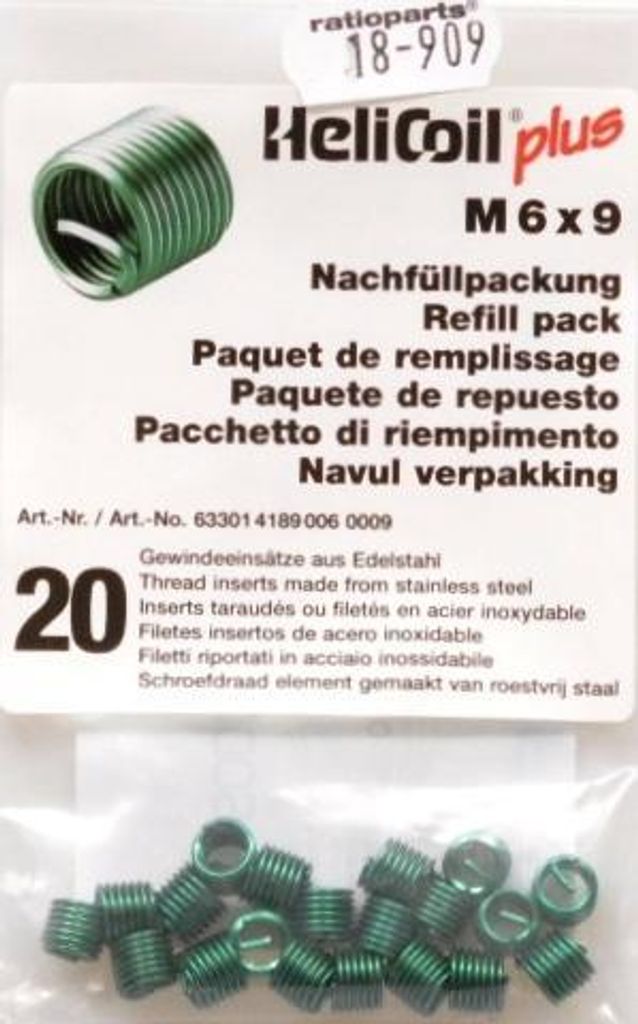 Wkładka naprawcza do gwintów M6 18-909 Zdjęcie produktu 