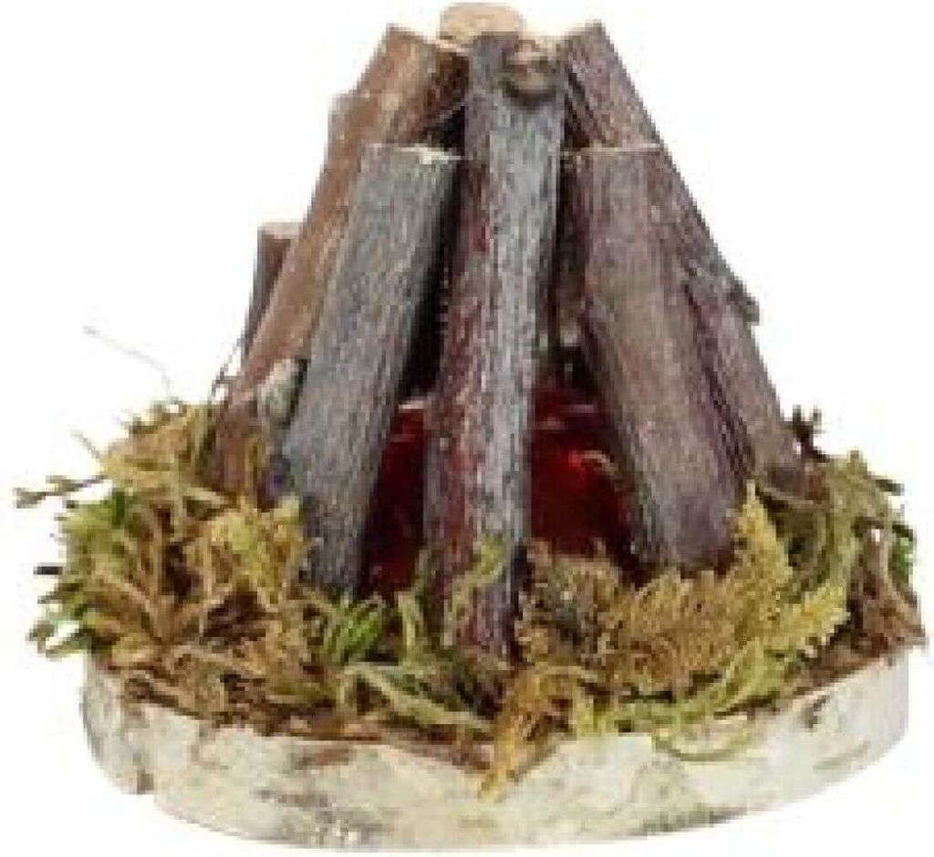 Lagerfeuer 3,5V für Krippen und Modellbau, mit Kabel und Stecker