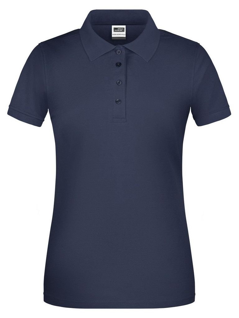 James and Nicholson - "Bio Workwear" Poloshirt für Damen LT5840 (S) (Marineblau)