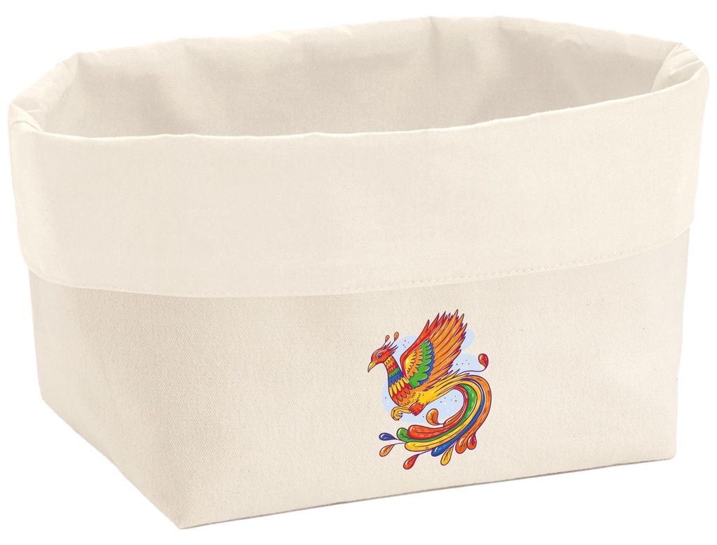 Huuraa Organizer Phönix Fabelwesen 8 Liter Large Canvas Baumwolle Utensilo Geschenkidee