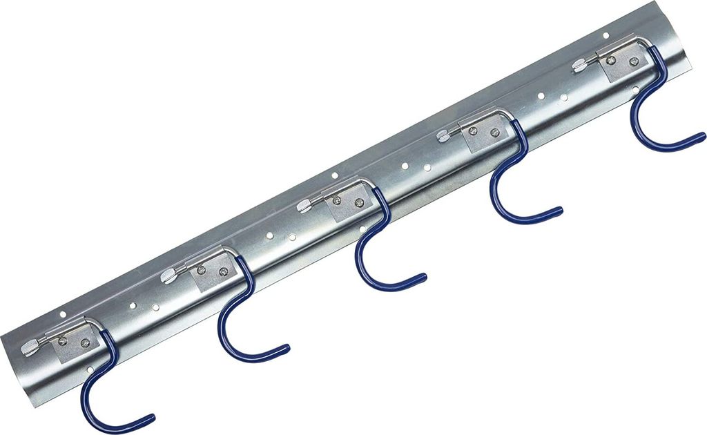 ONVAYA Geräteleiste 50 cm Stahl | Gerätehalter | Wandhalterung | Ordnungsleiste | Aufbewahrung | Werkzeughalter | S Haken