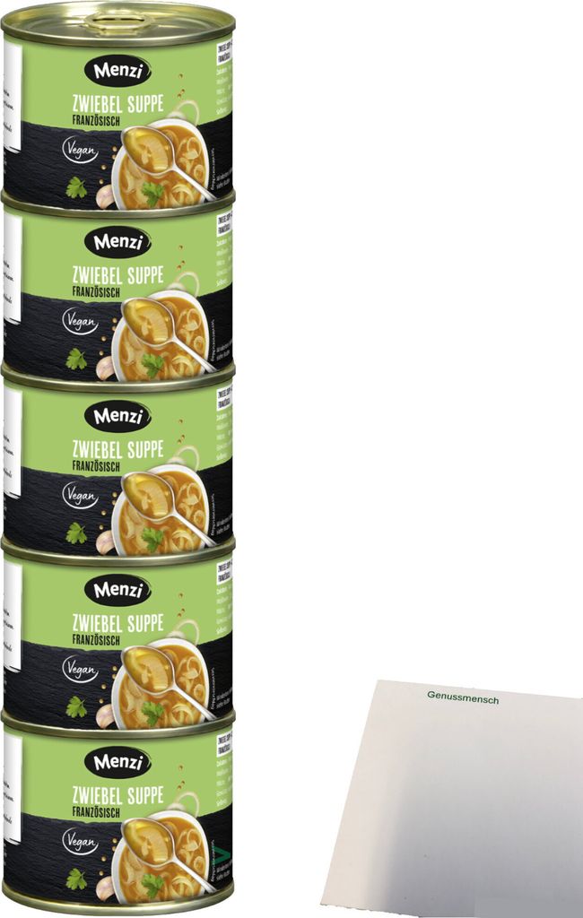 Menzi Zwiebelsuppe französisch (5x200ml Dose) + usy Block Produktbild 