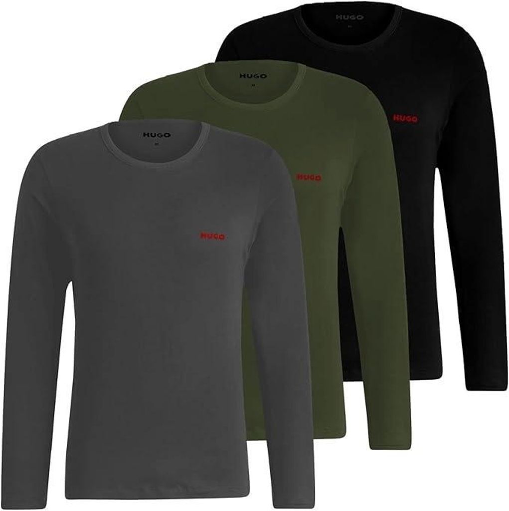 BOSS 3er-Pack Herren-Langarm-Unterhemden 50492631 Produktbild 