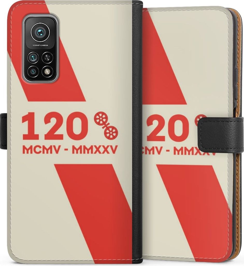 DeinDesign Klapphülle für Xiaomi Mi 10T Pro 5G Handytasche Lederhülle Tasche 1. FSV Mainz 05 E.V. 120 Jahre Bundesliga