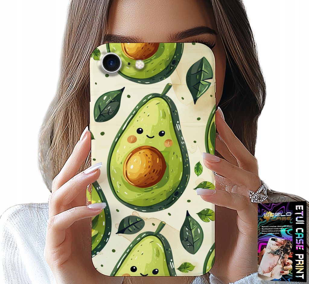Hülle Für Iphone 7 / 8 / Se2 - Süsse Lächelnde Avocado Hülle
