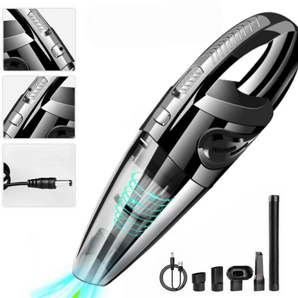 AIORBER Handstaubsauger Kabellos, Nass- & Trockensauger Handheld Vacuum Cleaner, 4000PA Handstaubsauger für Auto, Beutellos, für Auto, Haus und B...